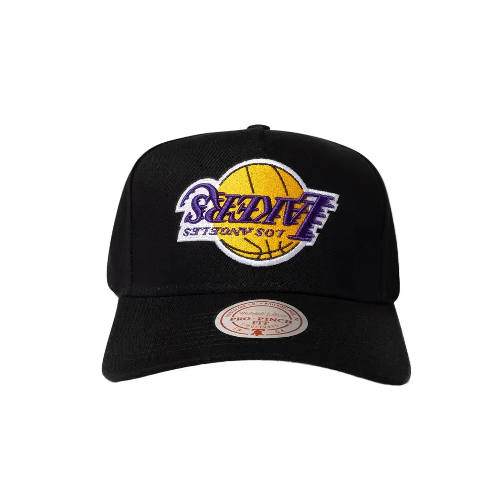 Mitchell & Ness Upside Down Logo Pro Pinch Snapback Los Angeles Lakers - Black