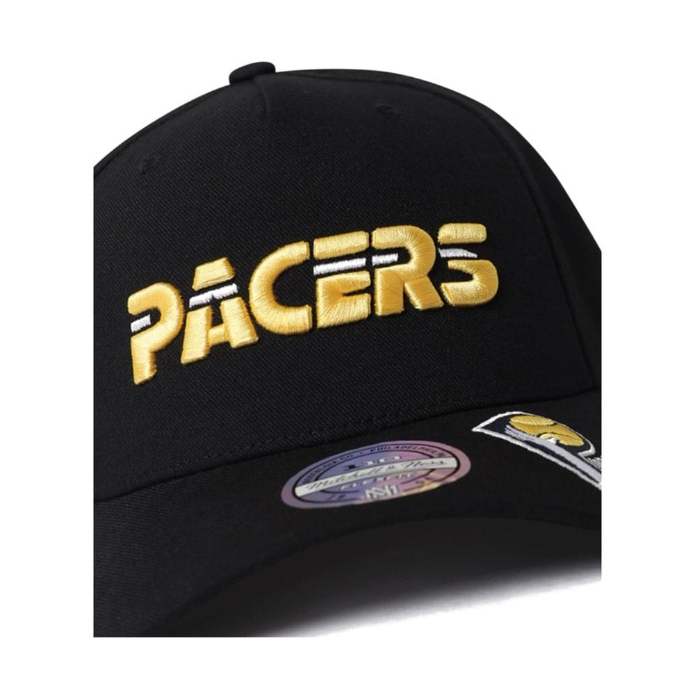 Mitchell & Ness X Flexfit 110 Double Up Snapback Indiana Pacers - Black