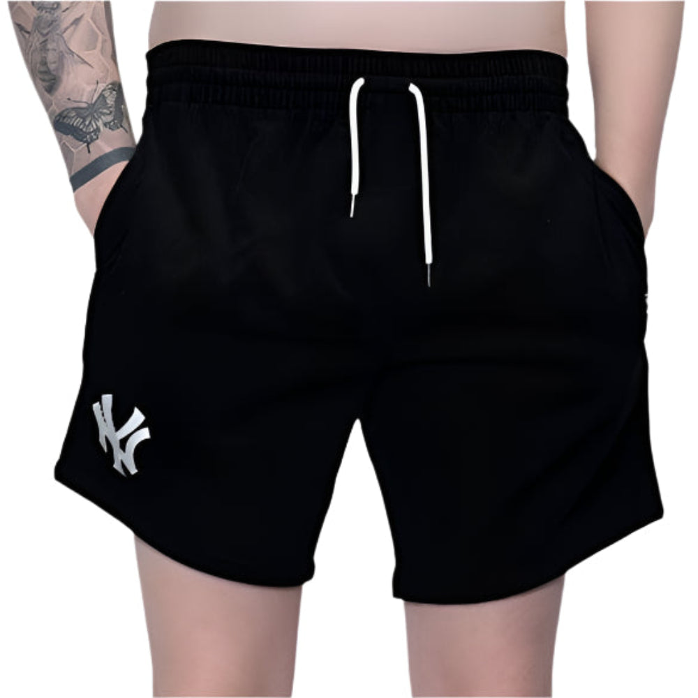 New Era Corduroy Short New York Yankees - Black - Front