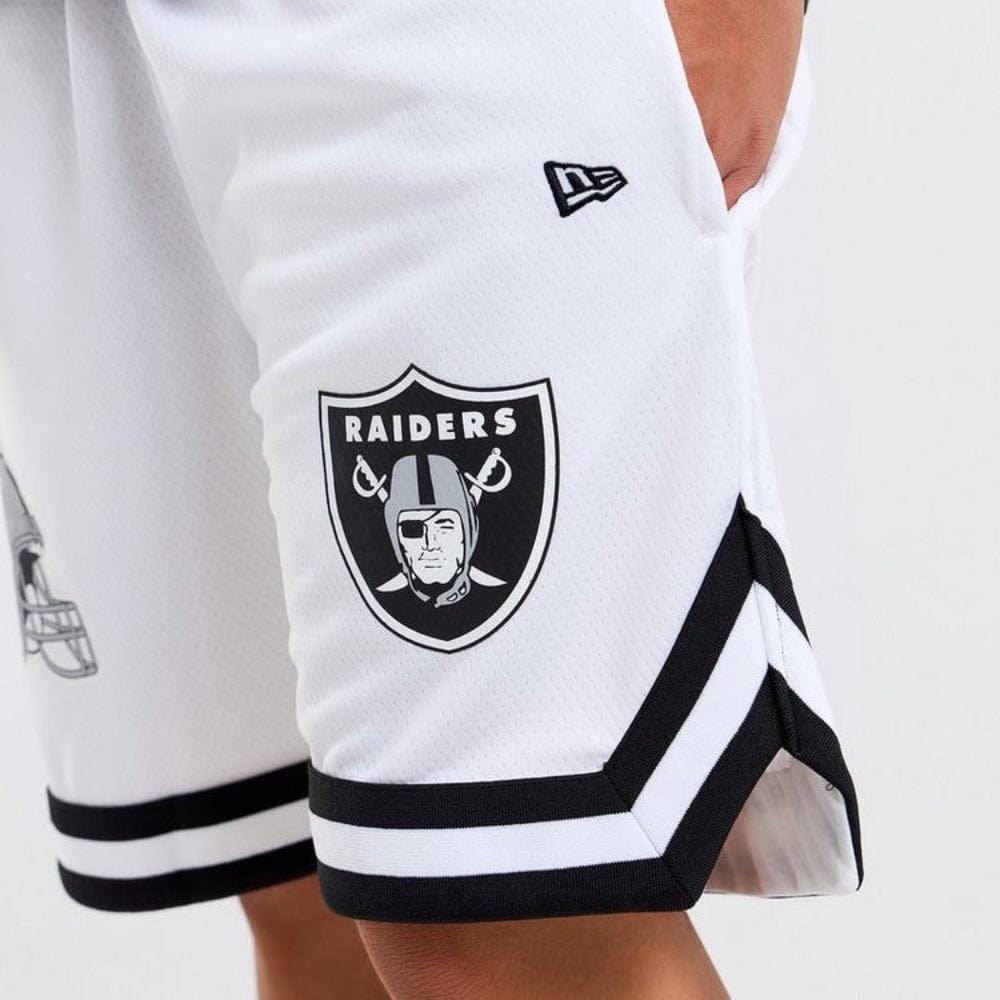 New Era NFL Mesh Shorts Las Vegas Raiders - White