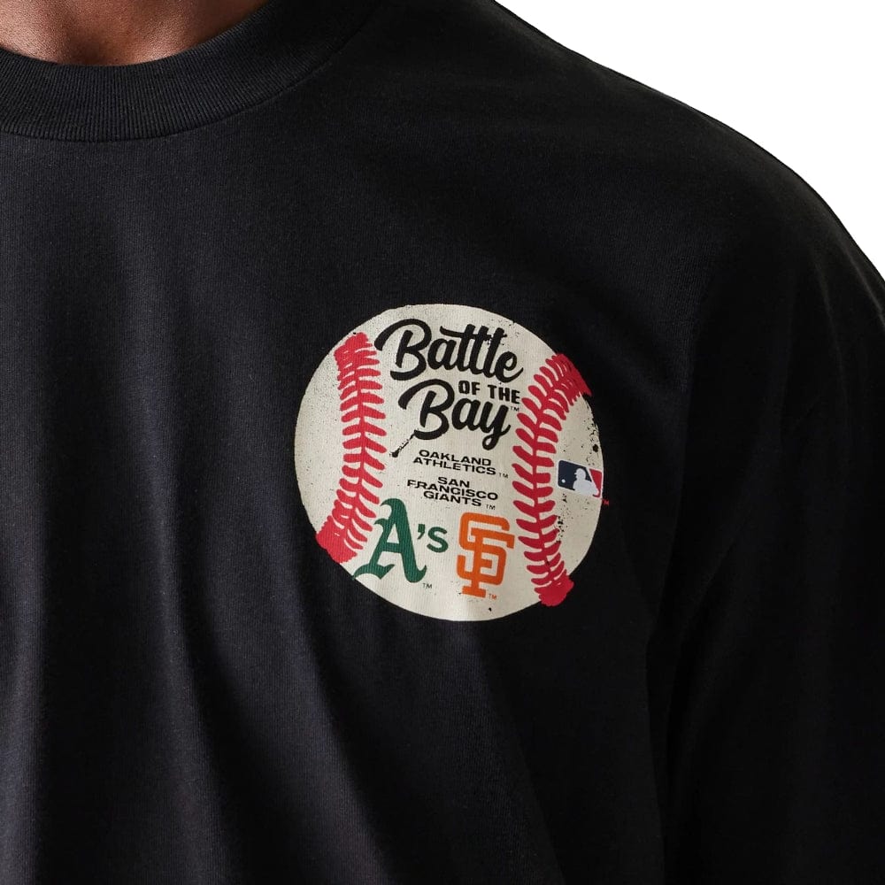 New Era Battle Of The Bay Oversize Tee - Black