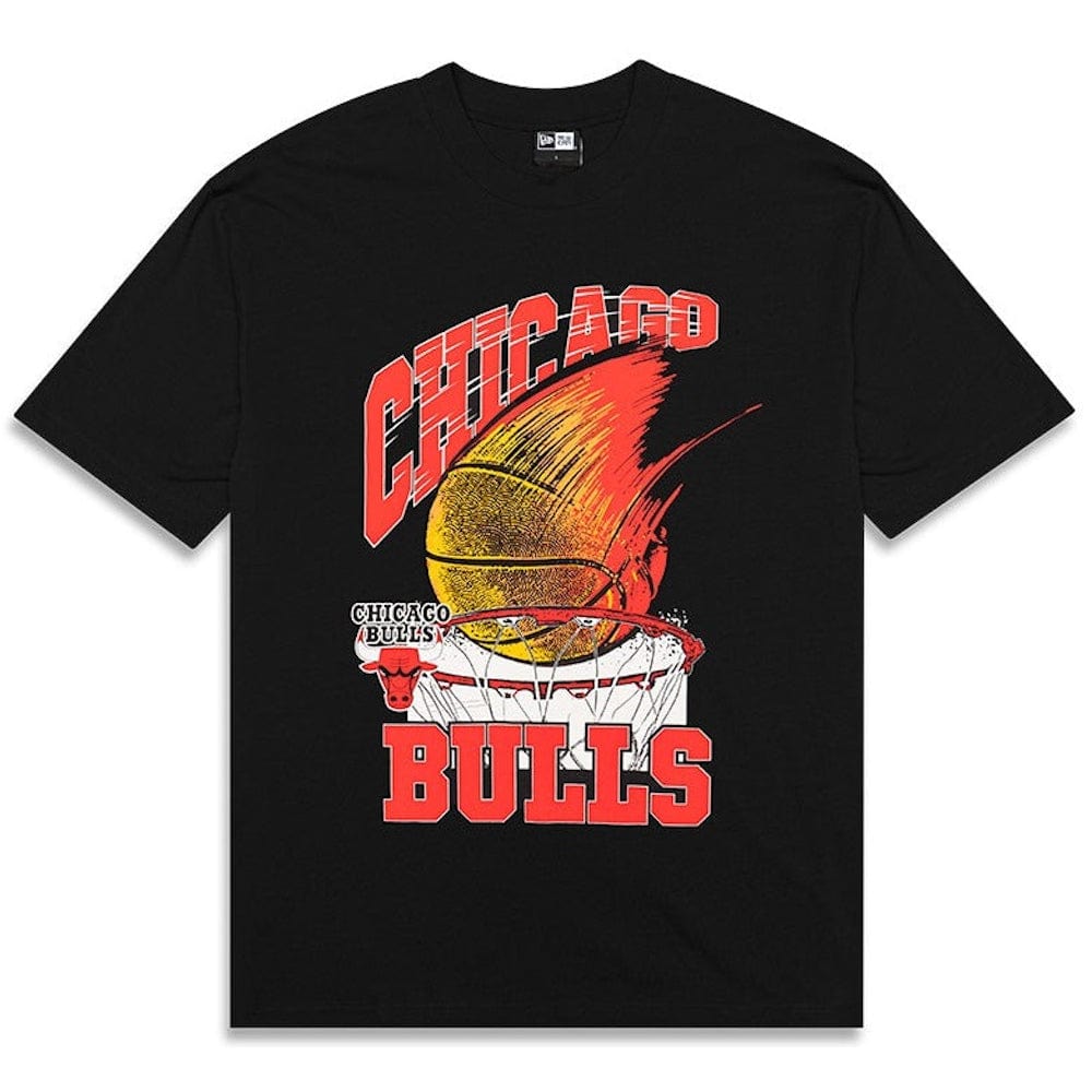New Era Big Time Oversize Tee Chicago Bulls - Black