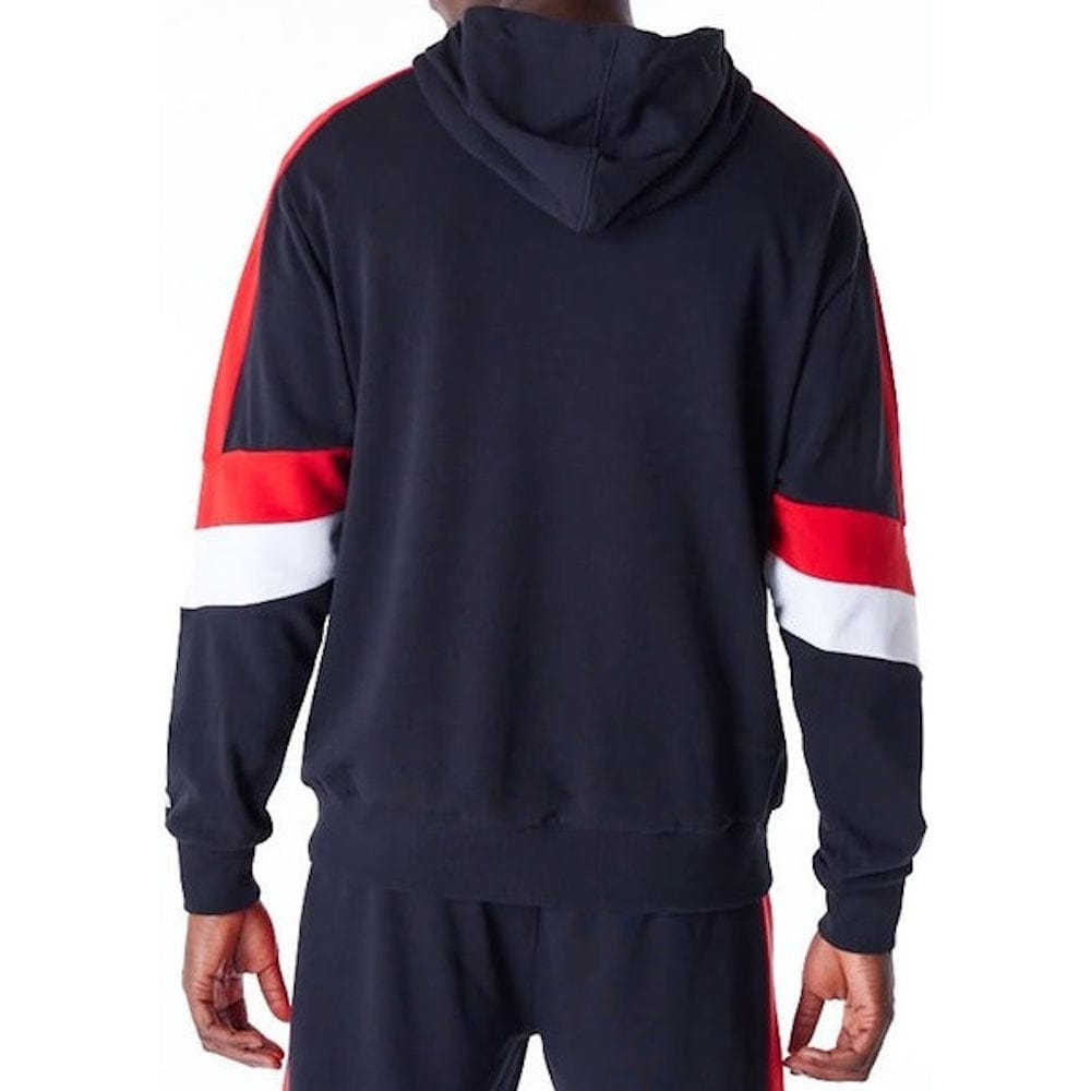 New Era Colour Block Oversized Hoodie Chicago Bulls - Black / Red