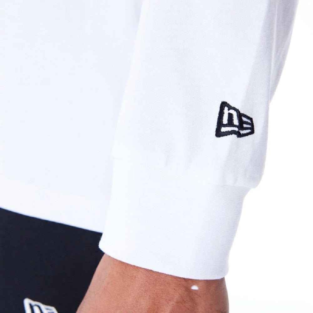 New Era Flag Flame Long Sleeve Tee - White