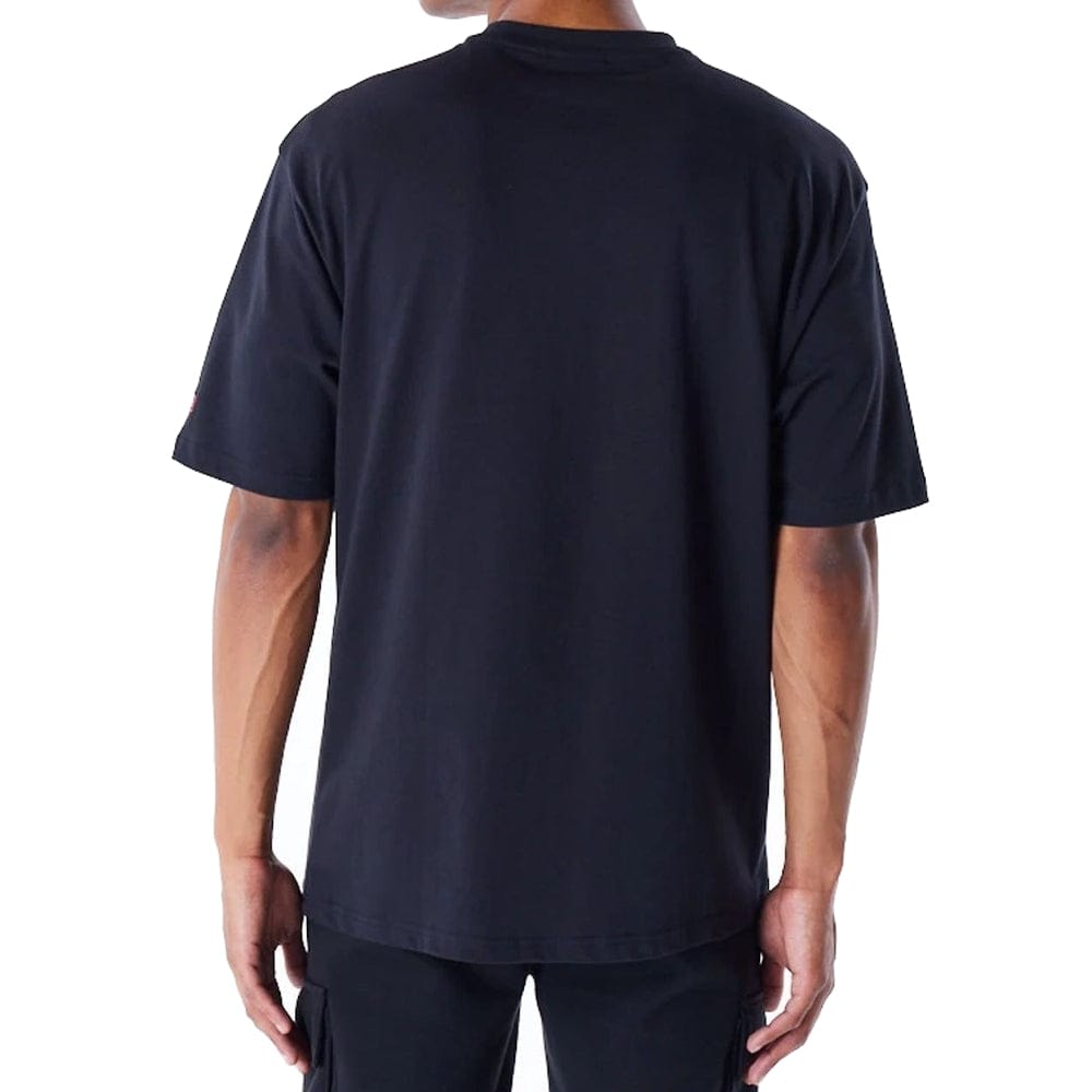 New Era Flag Flame Oversized Tee - Black