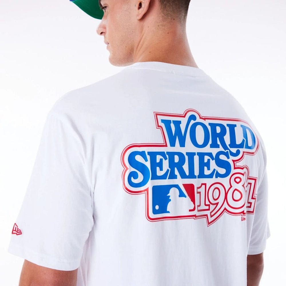 New Era MLB World Series Oversized Tee Los Angeles Dodgers - White