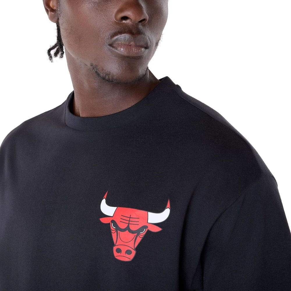 New Era NBA Font Graphic Tee Chicago Bulls - Black