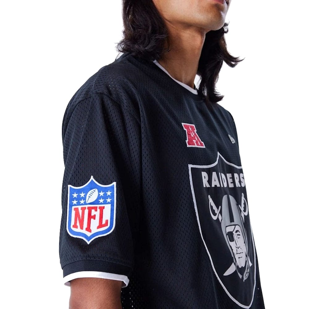 New Era NFL Oversized Mesh Tee Las Vegas Raiders - Black