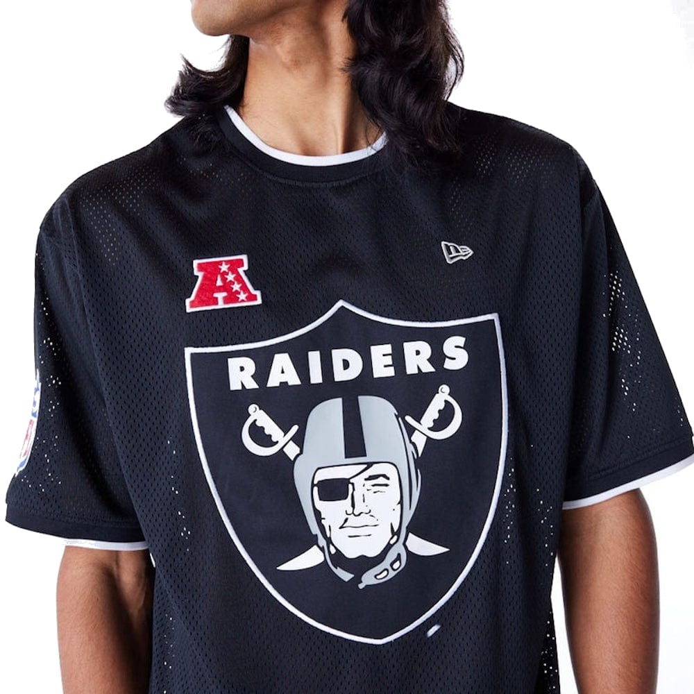 New Era NFL Oversized Mesh Tee Las Vegas Raiders - Black