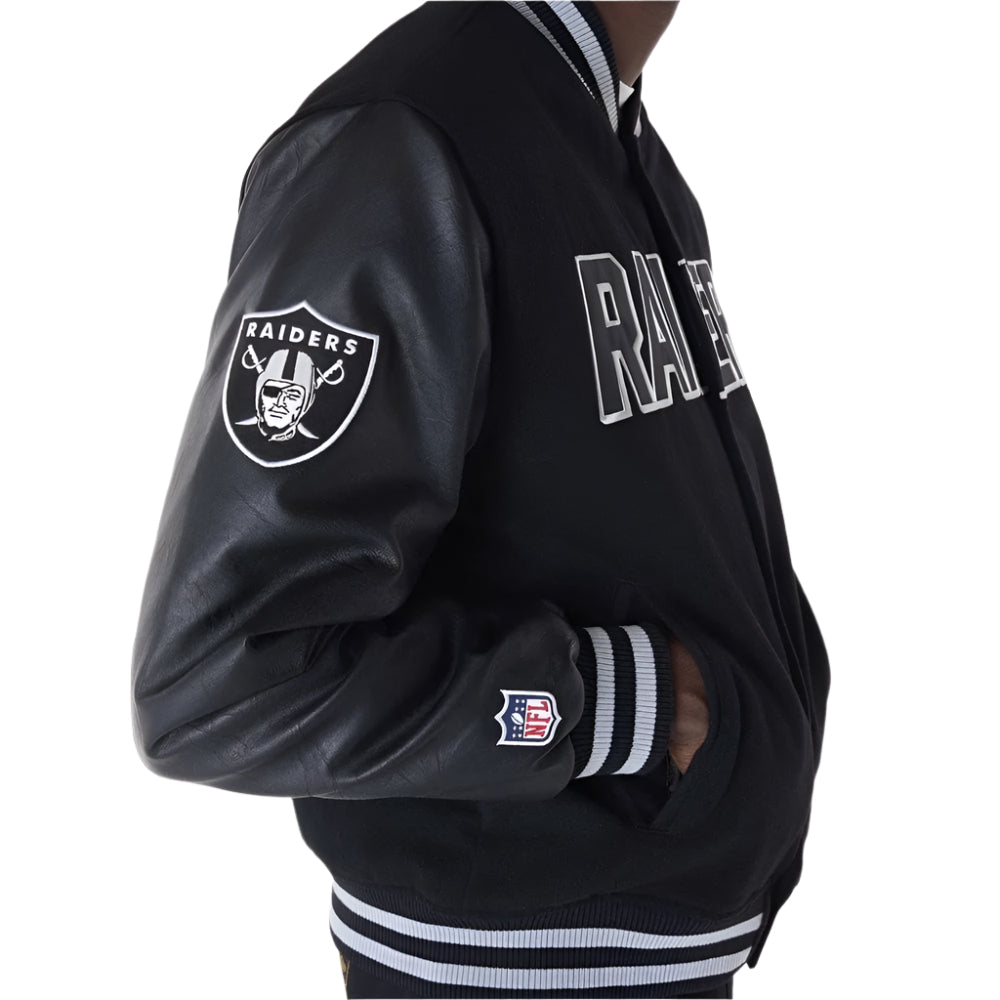 New Era NFL Varsity Jacket Las Vegas Raiders - Black