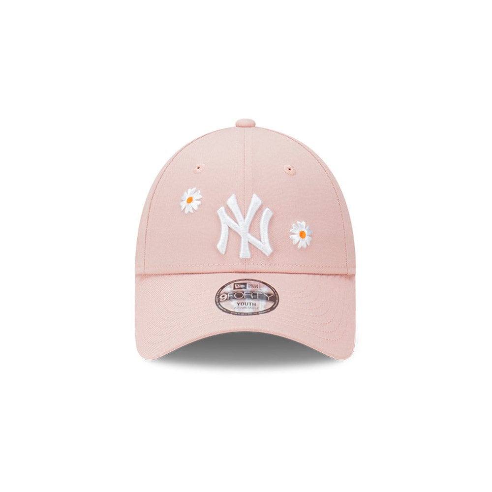 New Era Youth 9FORTY Daisy Strapback New York Yankees - Pink Rouge / White