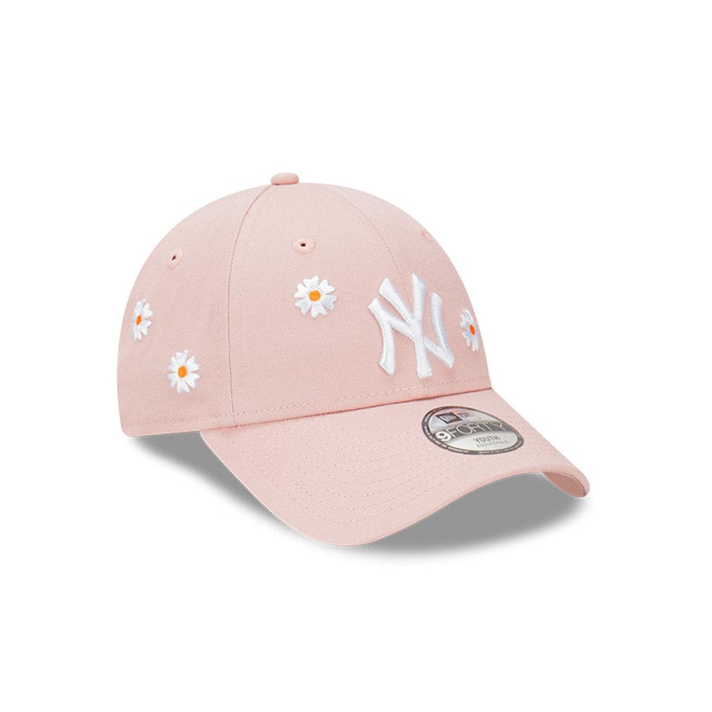 New Era Youth 9FORTY Daisy Strapback New York Yankees - Pink Rouge / White