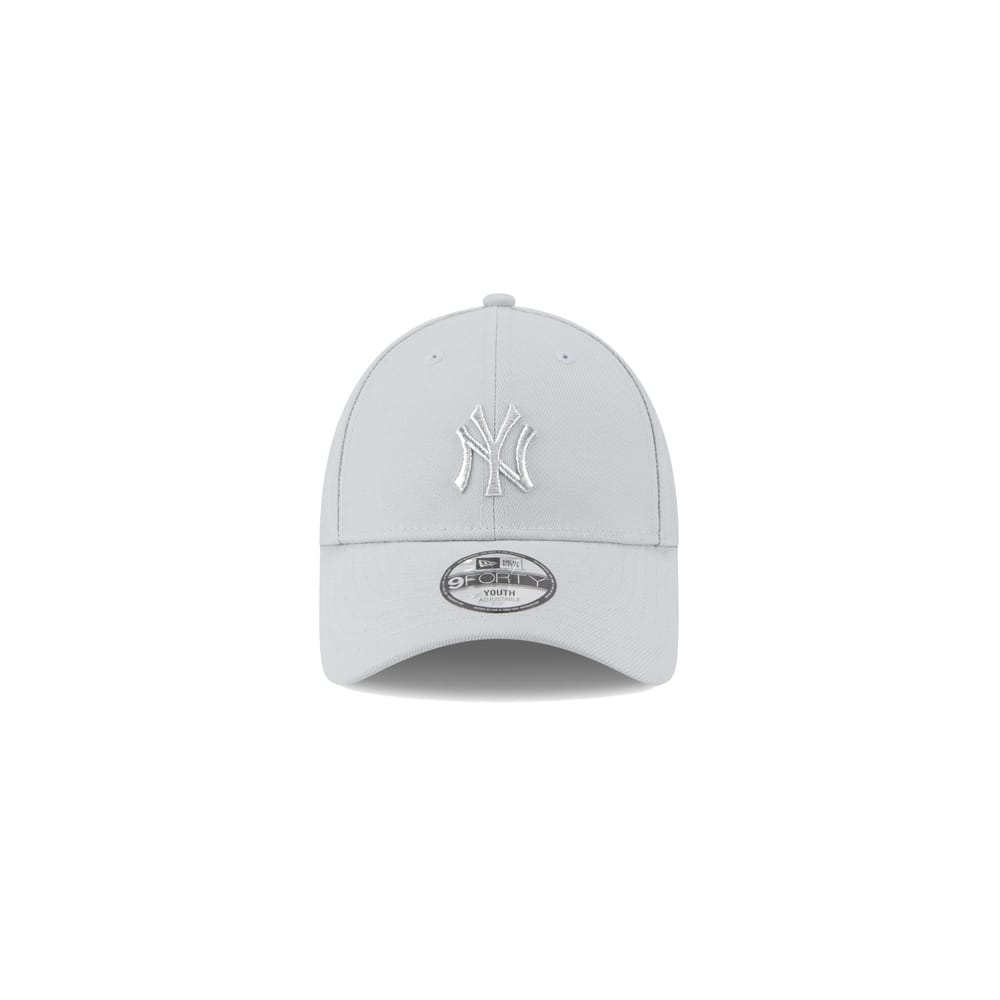 New Era Youth 9FORTY Metallic Strapback New York Yankees - Grey