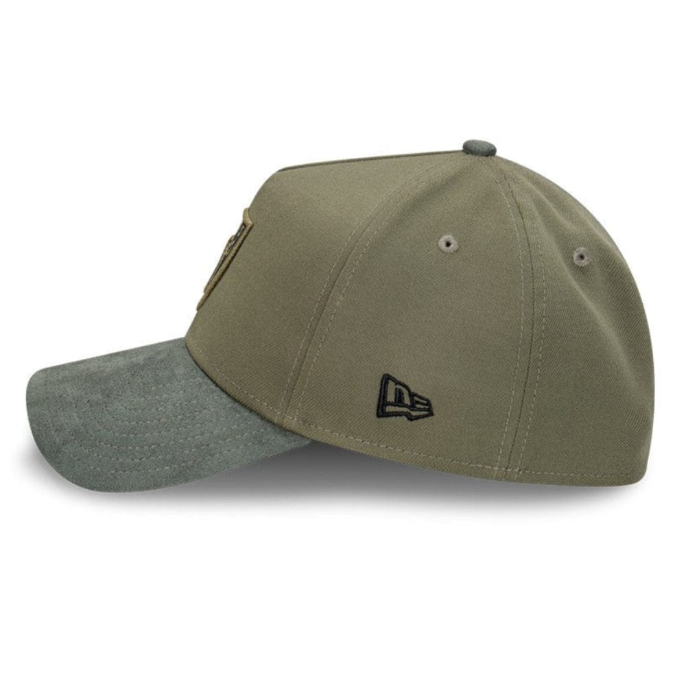 New Era 39THIRTY 2-Tone Suede A-Frame Fitted Cap Las Vegas Raiders - Olive Premium