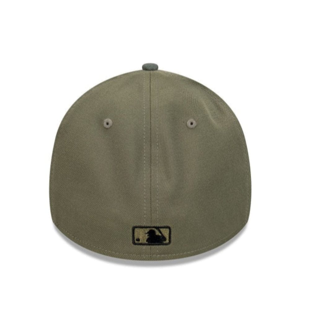 New Era 39THIRTY 2-Tone Suede A-Frame Fitted Cap Los Angeles Dodgers - Olive Premium