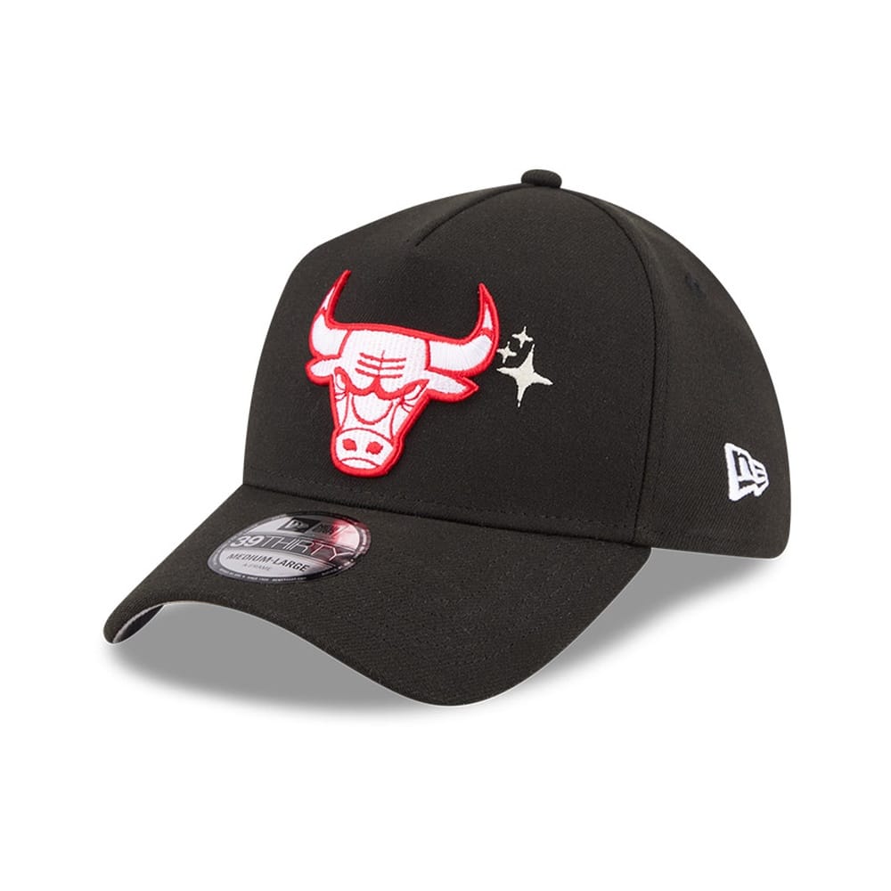 New Era 39THIRTY A-Frame Glow Stars Chicago Bulls - Official Team Colours