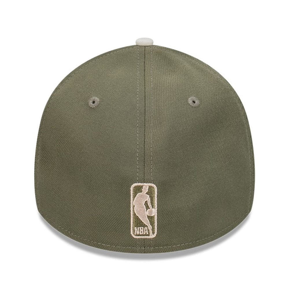 New Era 39THIRTY A-Frame Stretch Fit Cap Chicago Bulls - New Olive / Vintage Stone