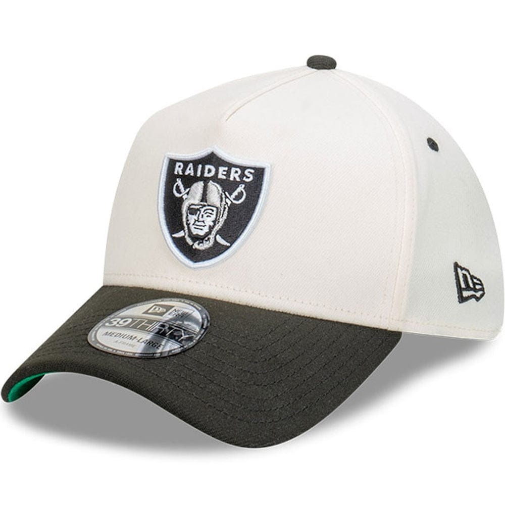 New Era 39THIRTY Cut N Paste A-Frame Stretch Fit Cap Las Vegas Raiders - Chrome White / Black