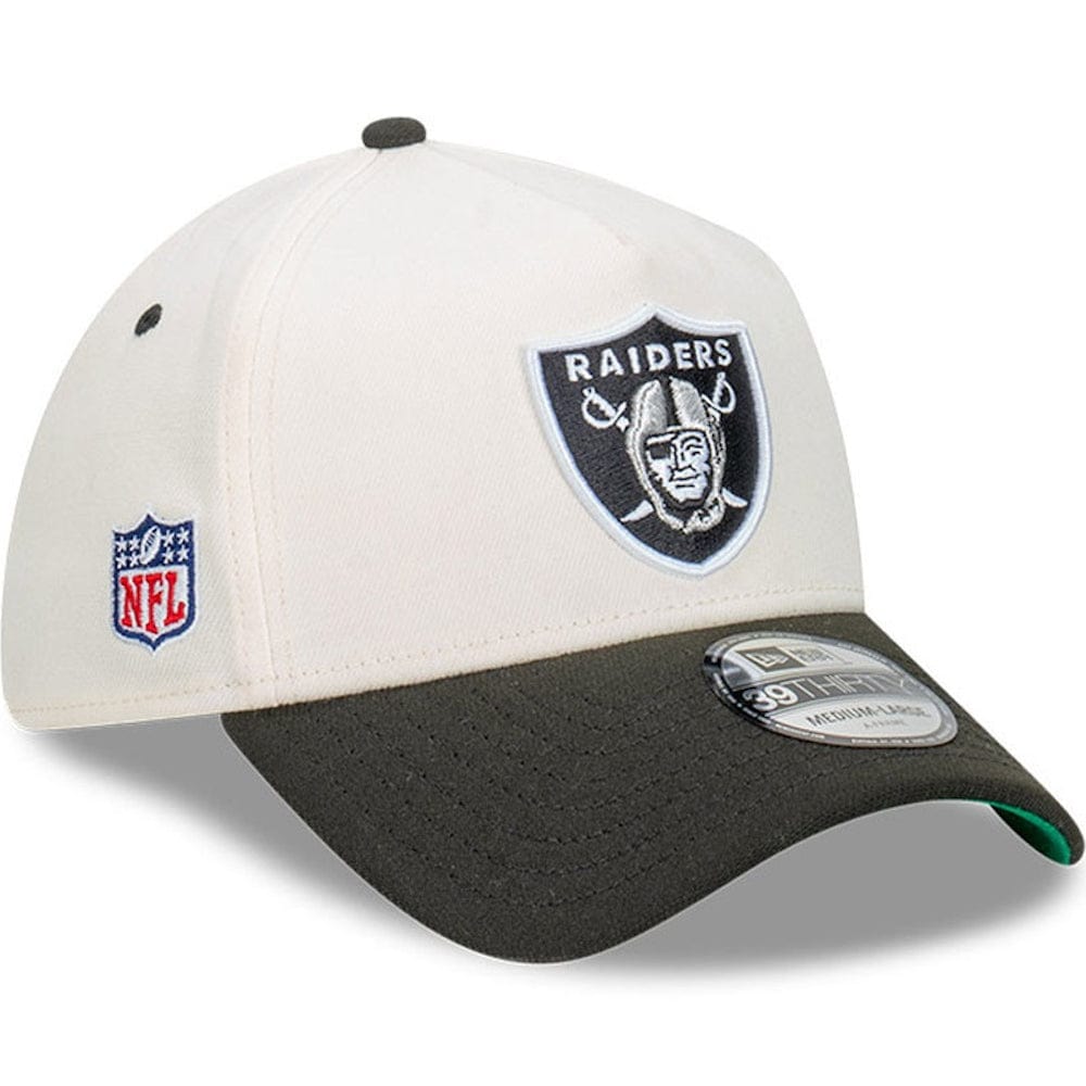 New Era 39THIRTY Cut N Paste A-Frame Stretch Fit Cap Las Vegas Raiders - Chrome White / Black