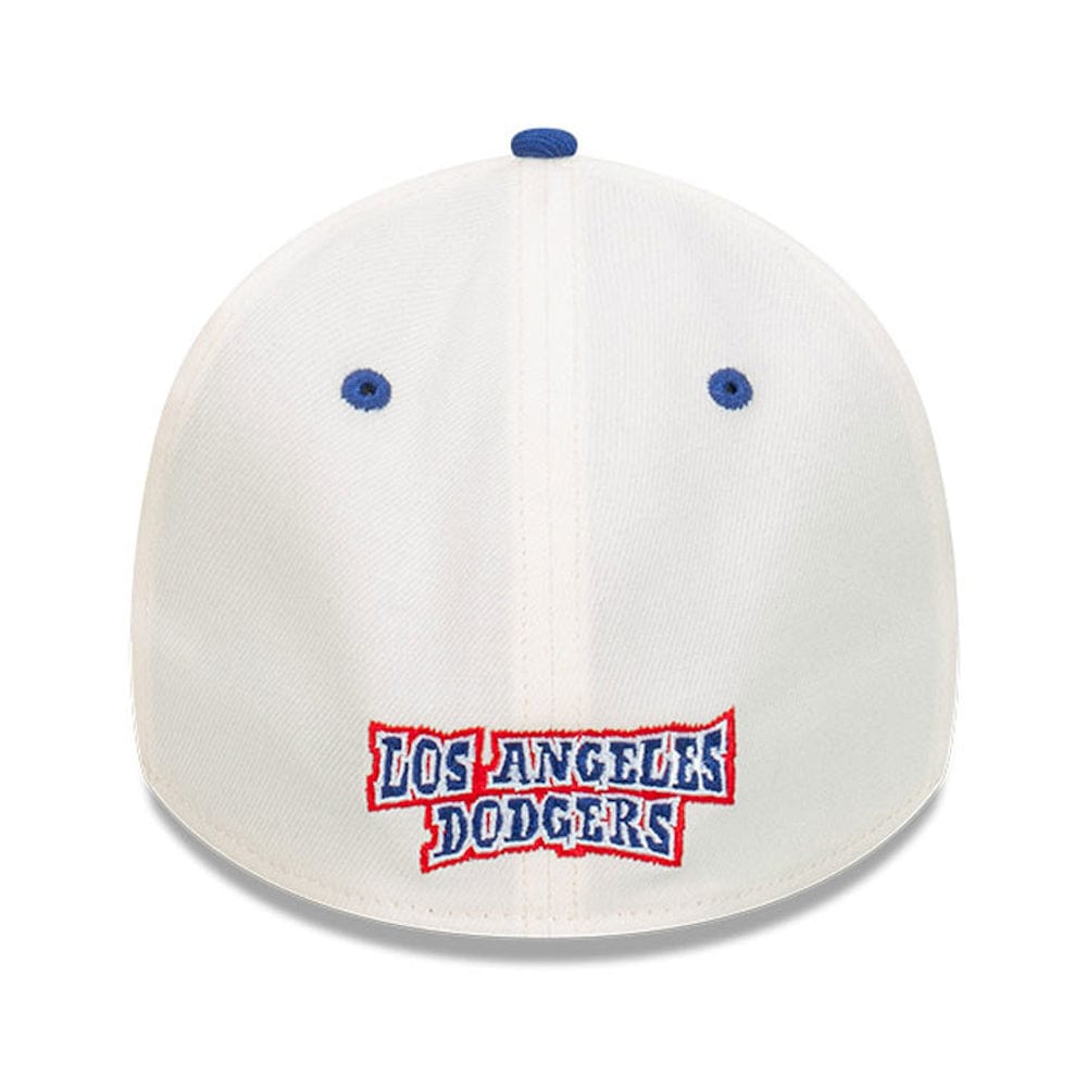 New Era 39THIRTY Cut N Paste A-Frame Stretch Fit Cap Los Angeles Dodgers - Chrome White / Royal
