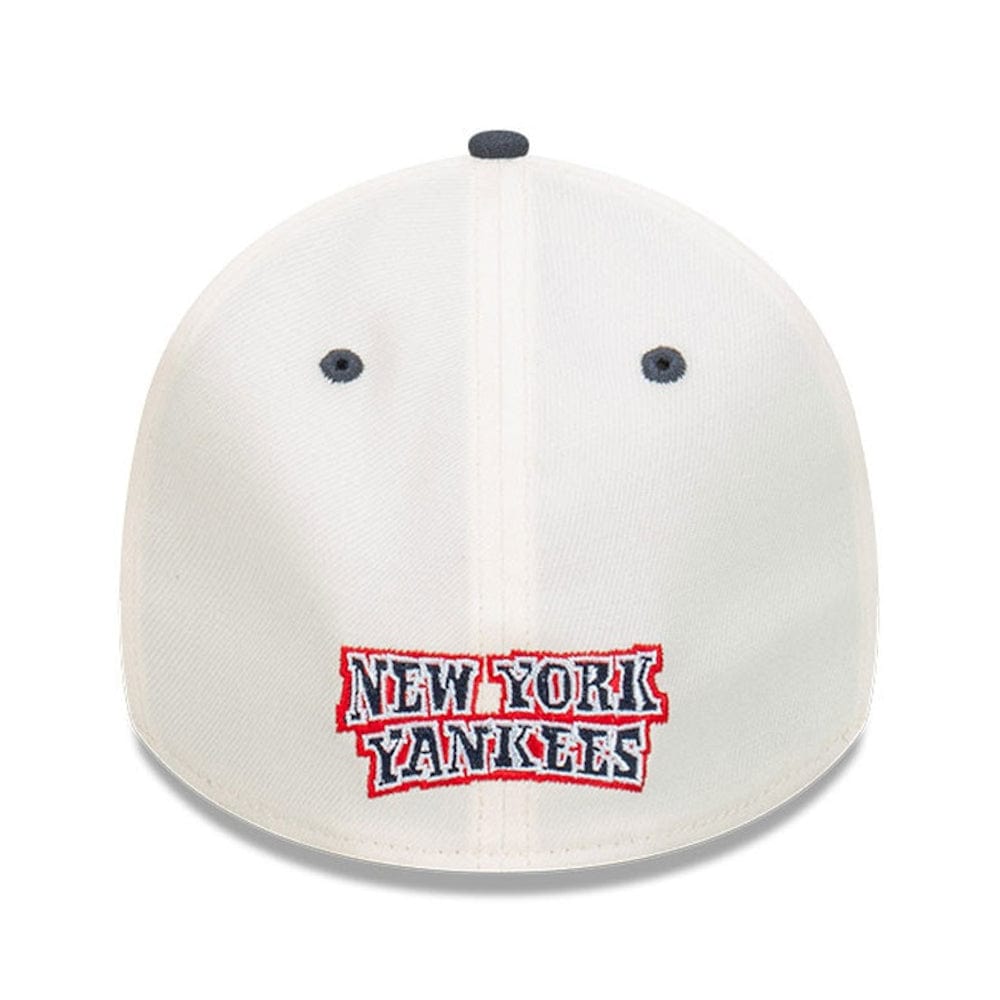 New Era 39THIRTY Cut N Paste A-Frame Stretch Fit Cap New York Yankees - Chrome White / Royal