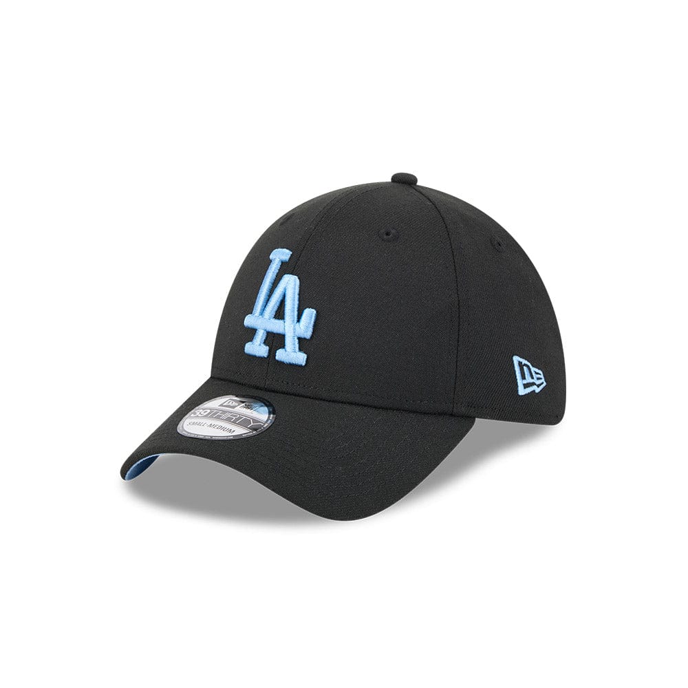 New Era 39THIRTY Fitted Cap Los Angeles Dodgers - Black / Sky Blue