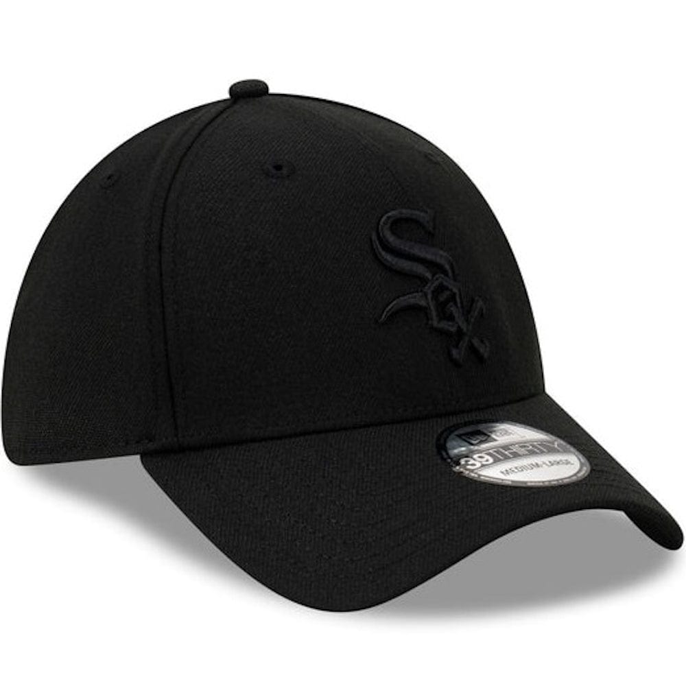 New Era 39THIRTY Stretch Fit Cap Chicago White Sox - Black / Black