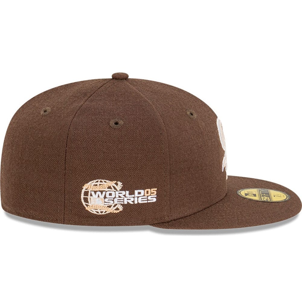 New Era 59FIFTY World Series Fitted Cap Chicago White Sox - Walnut / Stone / White