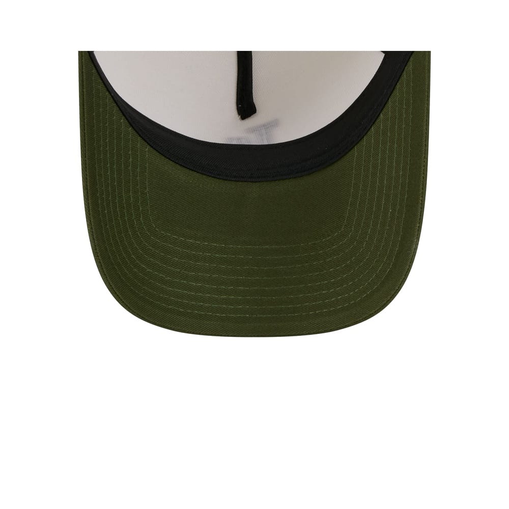 New Era 9FORTY 2 Tone A-Frame Metallic Snapback Los Angeles Dodgers - Off White / Rifle Green