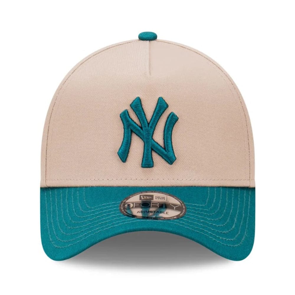 New Era 9FORTY 2 Tone A-Frame Snapback New York Yankees - Ash Brown / Midnight Green