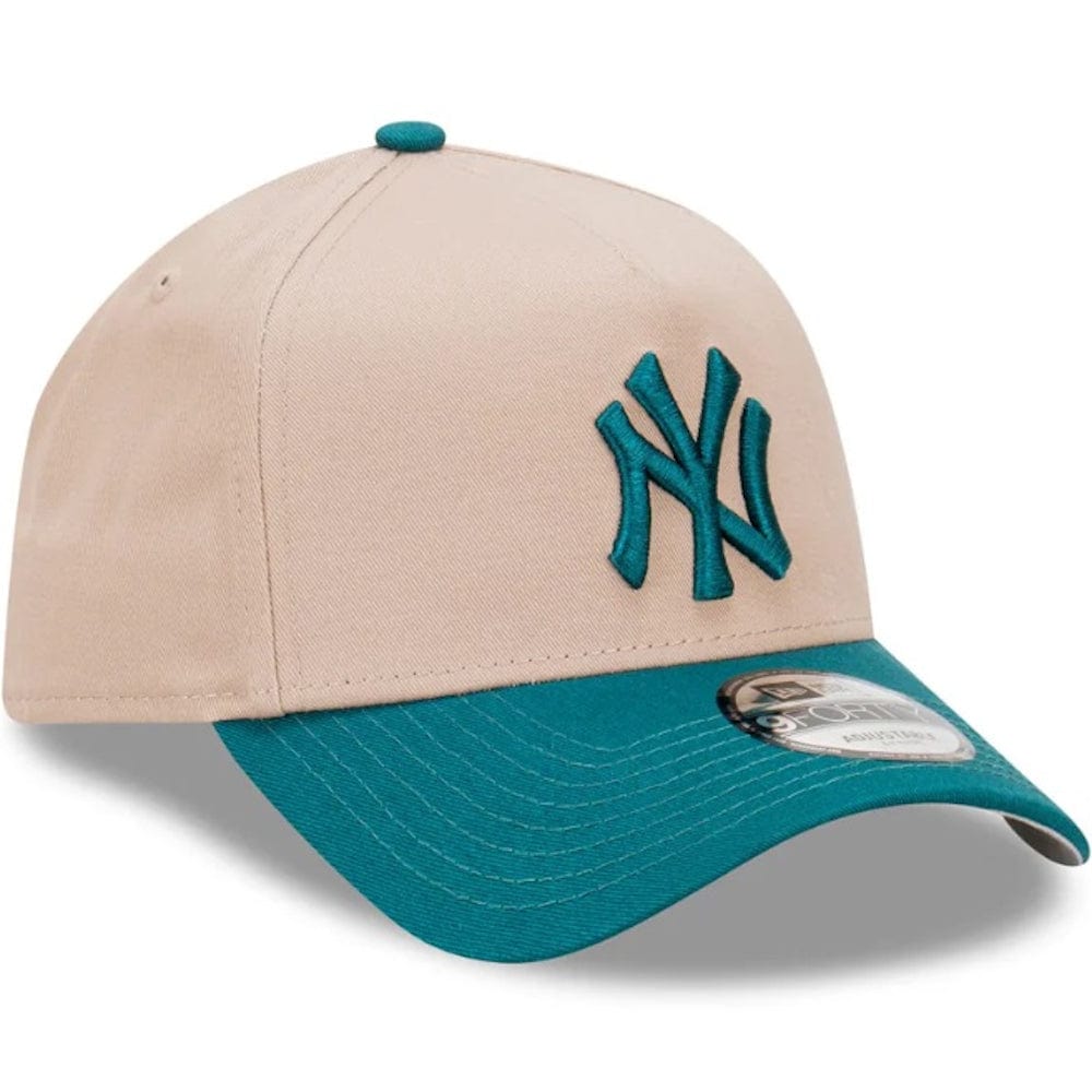 New Era 9FORTY 2 Tone A-Frame Snapback New York Yankees - Ash Brown / Midnight Green