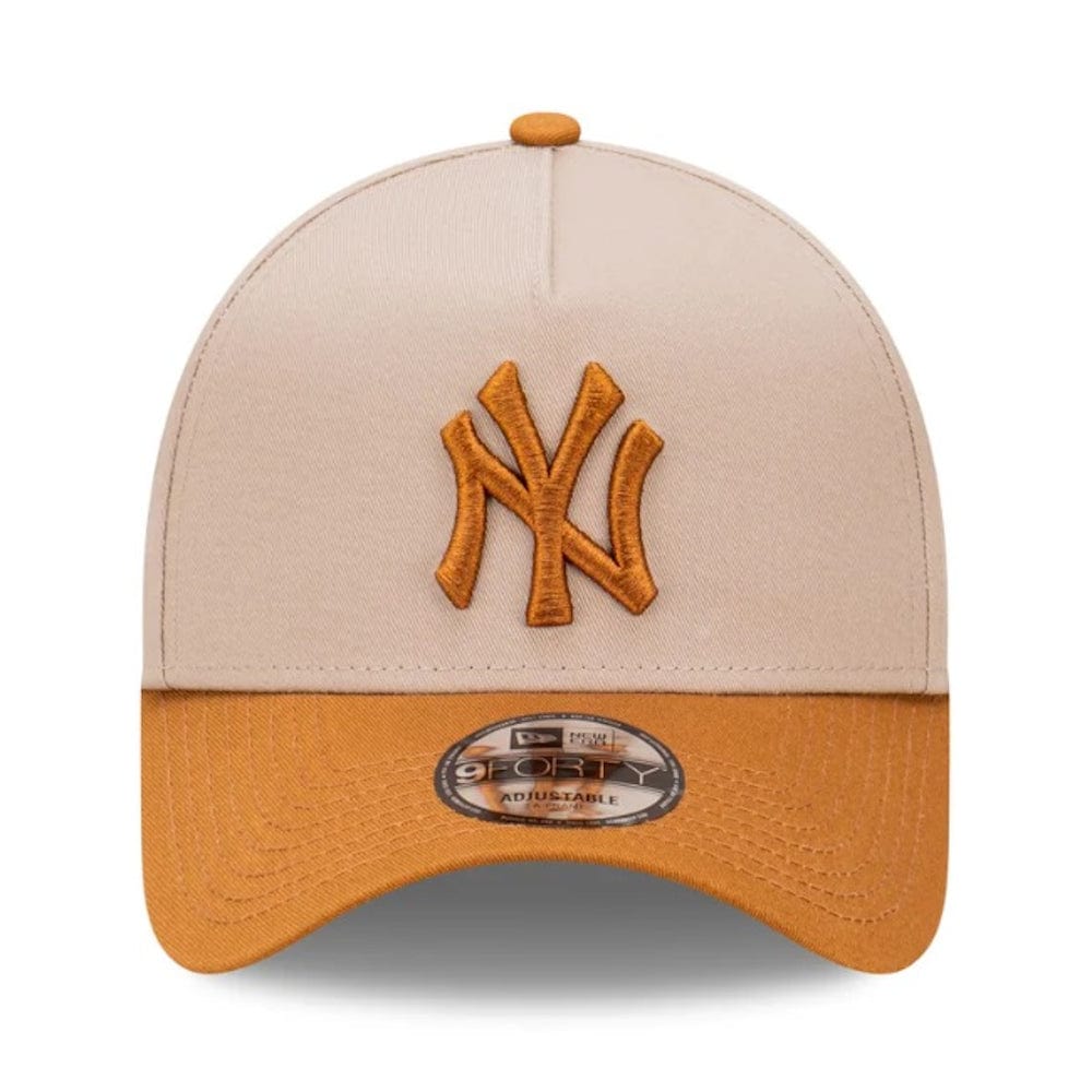New Era 9FORTY 2 Tone A-Frame Snapback New York Yankees - Ash Brown / Toasted Peanut