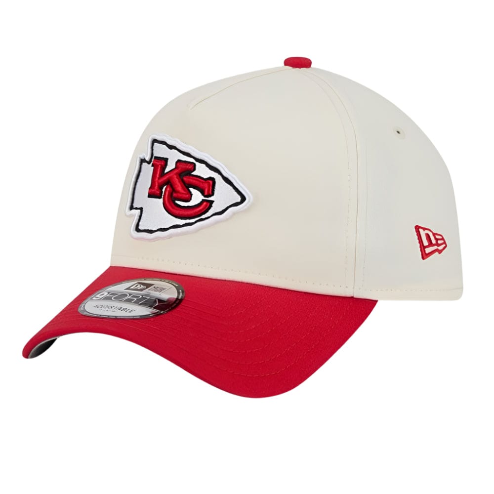 New Era 9FORTY 2 Tone A-Frame Superbowl Kansas City Chiefs - Chrome White