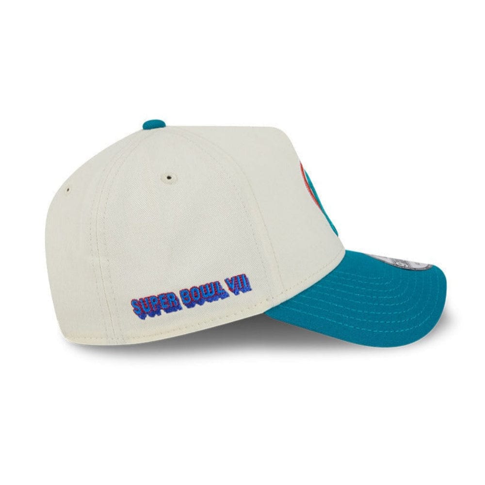 New Era 9FORTY 2 Tone A-Frame Superbowl Miami Dolphins - Chrome White