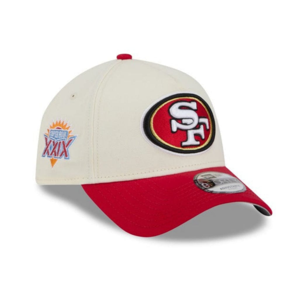 New Era 9FORTY 2 Tone A-Frame Superbowl San Fransisco 49ers - Chrome White