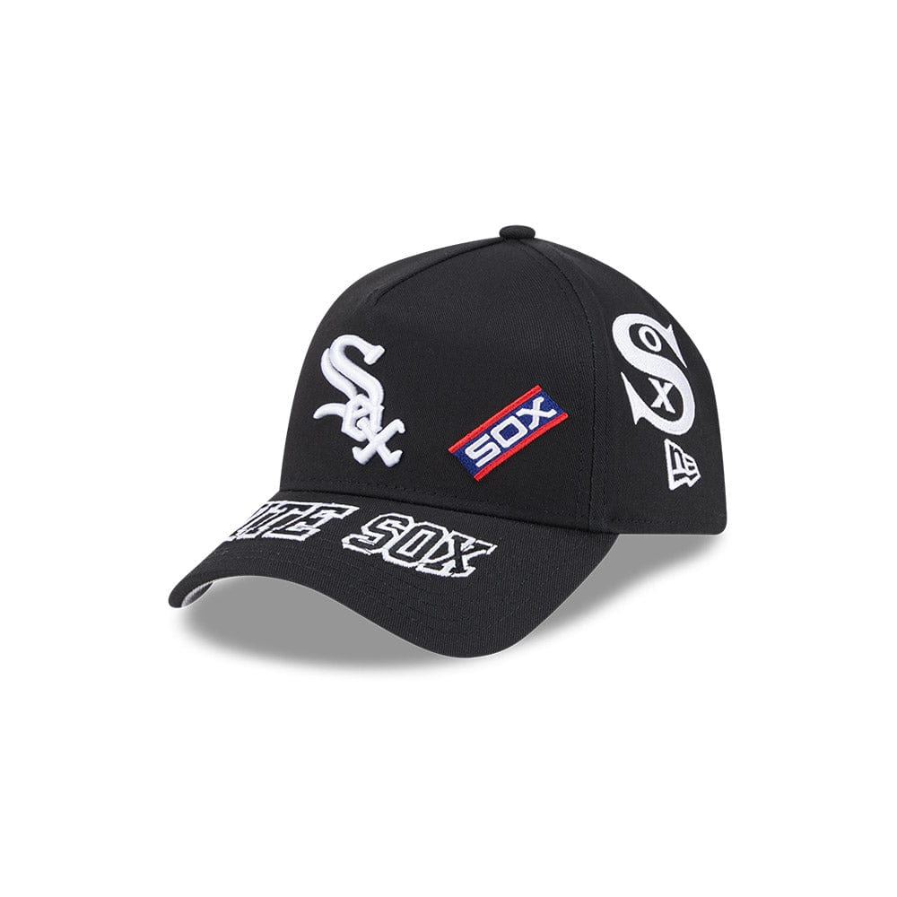 New Era 9Forty A-Frame MLB All Over Logos Chicago White Sox - Black