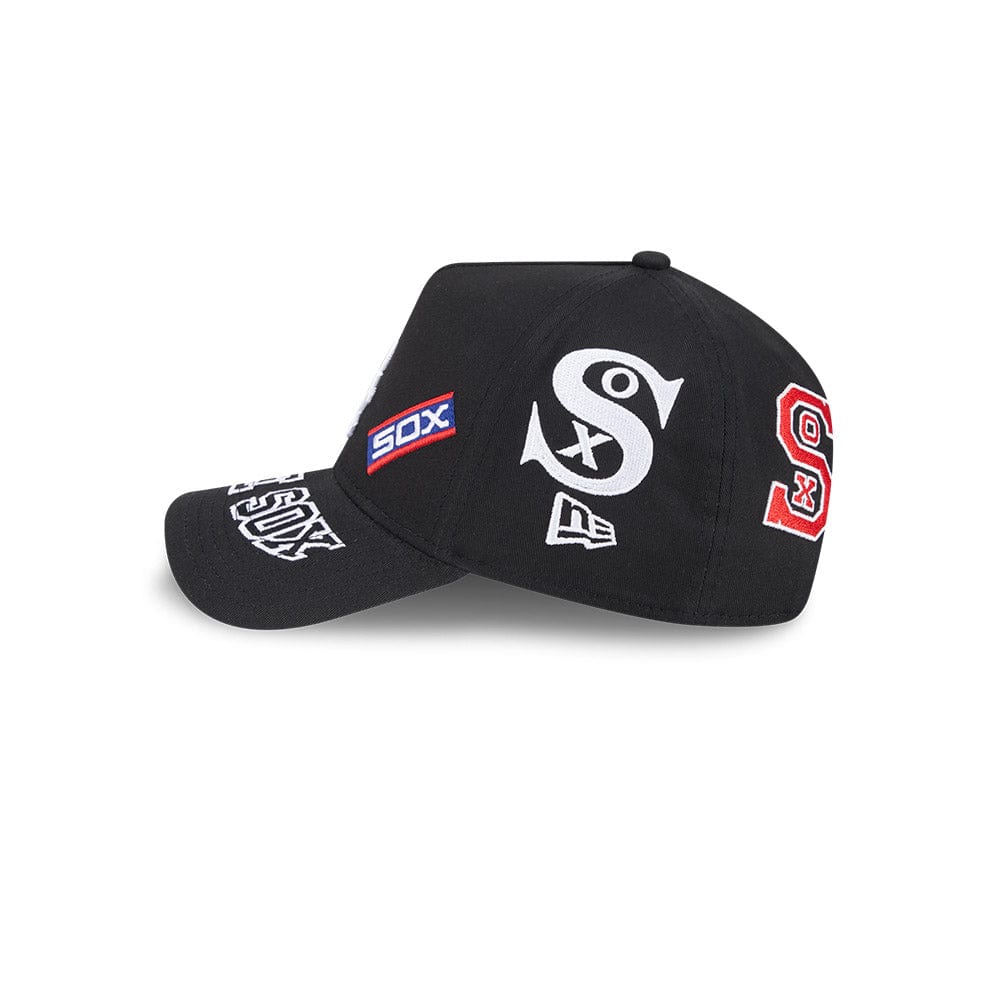 New Era 9Forty A-Frame MLB All Over Logos Chicago White Sox - Black