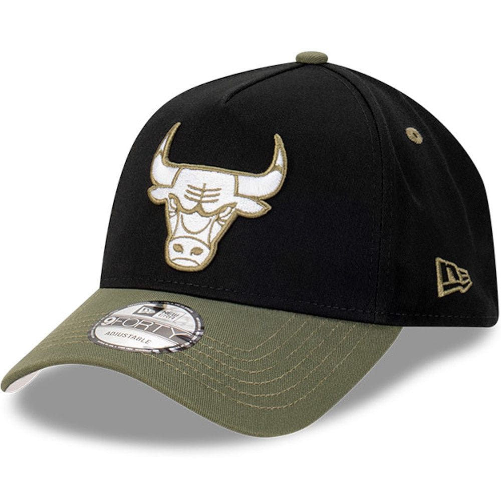 New Era 9FORTY A-Frame Snapback Chicago Bulls - Black / New Olive