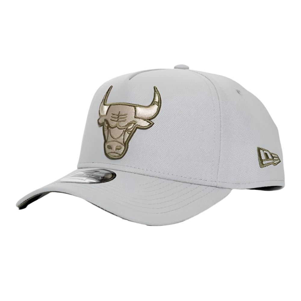 New Era 9FORTY A-Frame Snapback Chicago Bulls - Silver / Olive / Stone