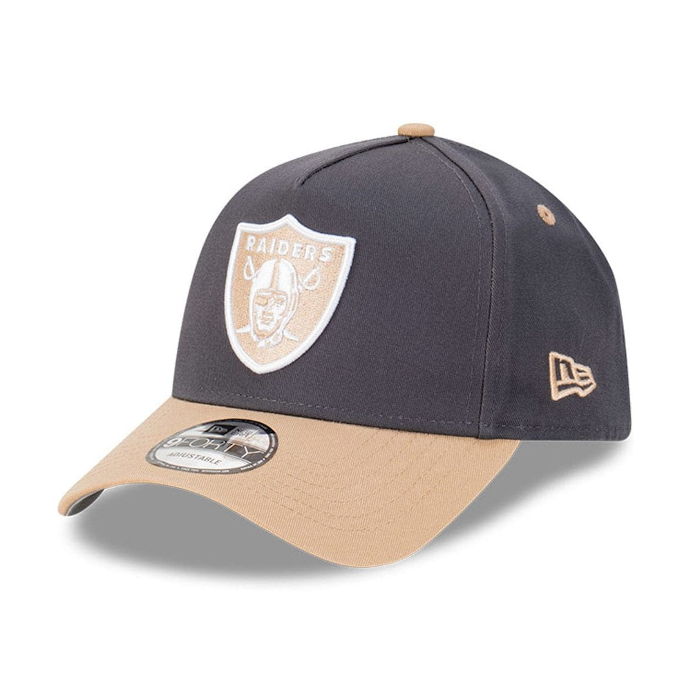 New Era 9FORTY A-Frame Snapback Las Vegas Raiders - Graphite / Camel