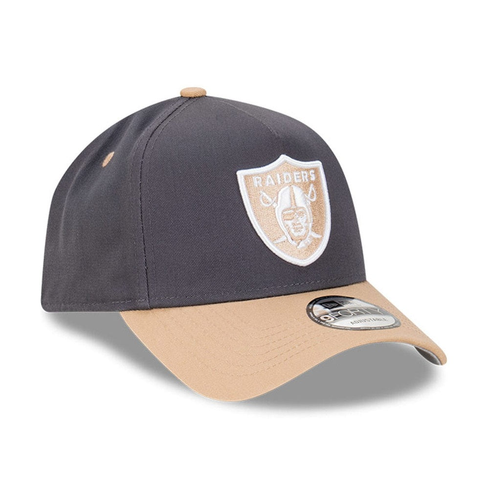 New Era 9FORTY A-Frame Snapback Las Vegas Raiders - Graphite / Camel