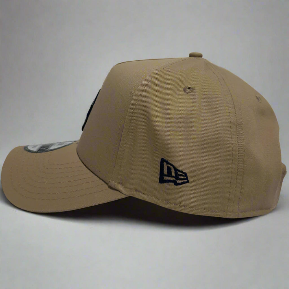 New Era 9FORTY A-Frame Snapback Los Angeles Dodgers - Camel / Blue - Left Side