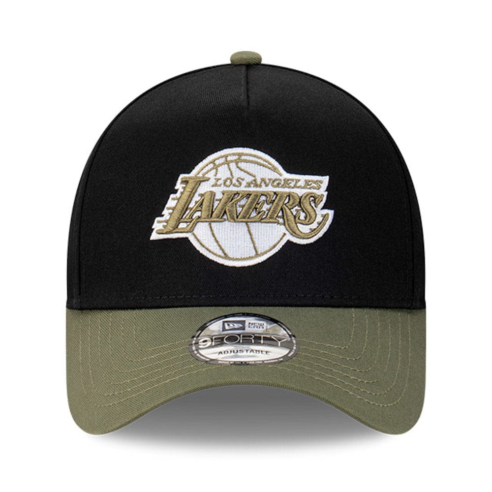 New Era 9FORTY A-Frame Snapback Los Angeles Lakers - Black / New Olive