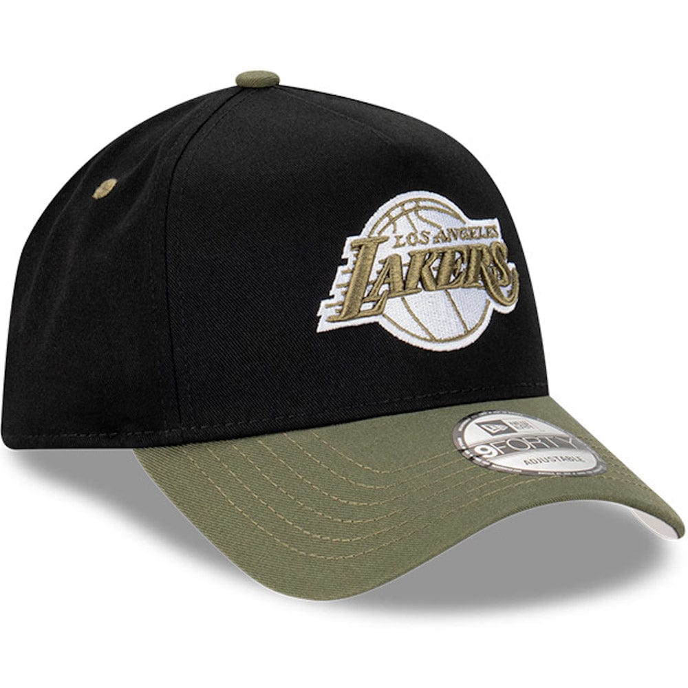 New Era 9FORTY A-Frame Snapback Los Angeles Lakers - Black / New Olive