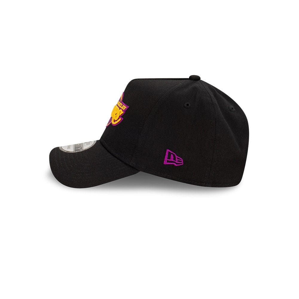 New Era 9FORTY A-Frame Snapback Los Angeles Lakers - Passionfruit / Black