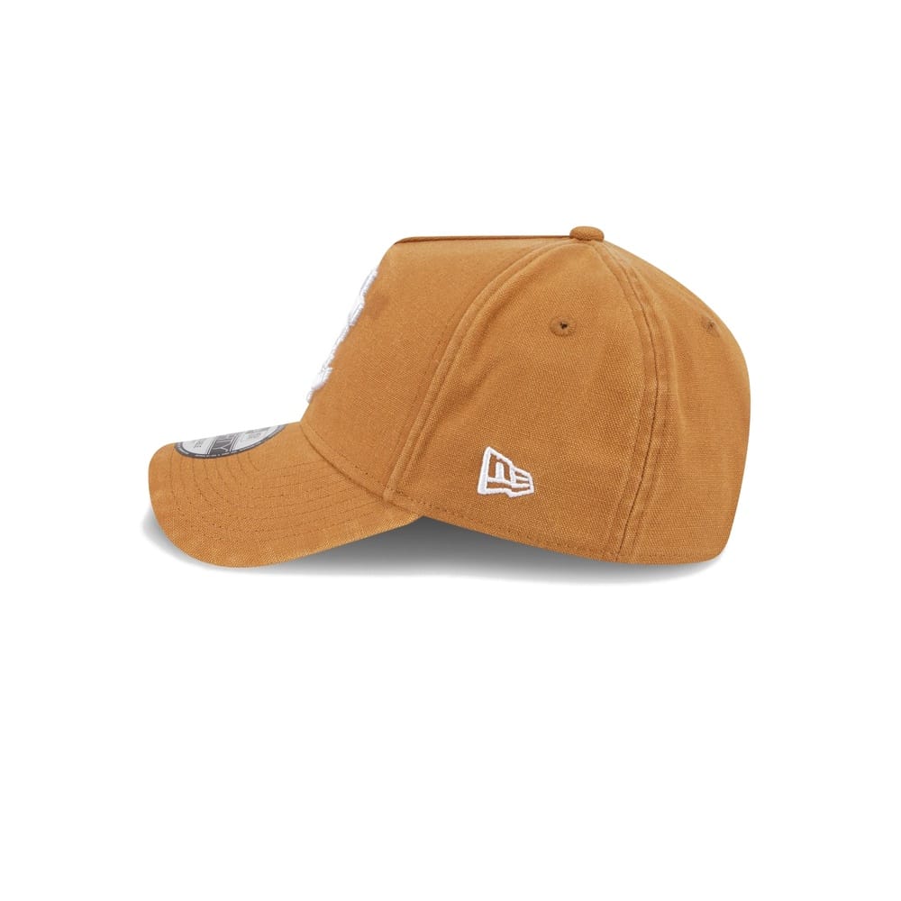 New Era 9FORTY AFL26 Canvas A-Frame Snapback Carlton Blues - Golden Brown