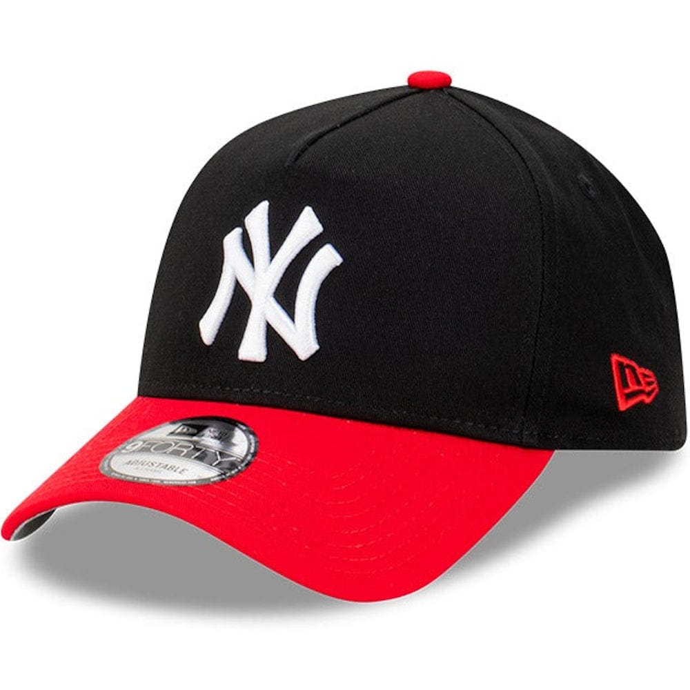 New Era 9FORTY Blackdome A-Frame Snapback New York Yankees - Black / Scarlet