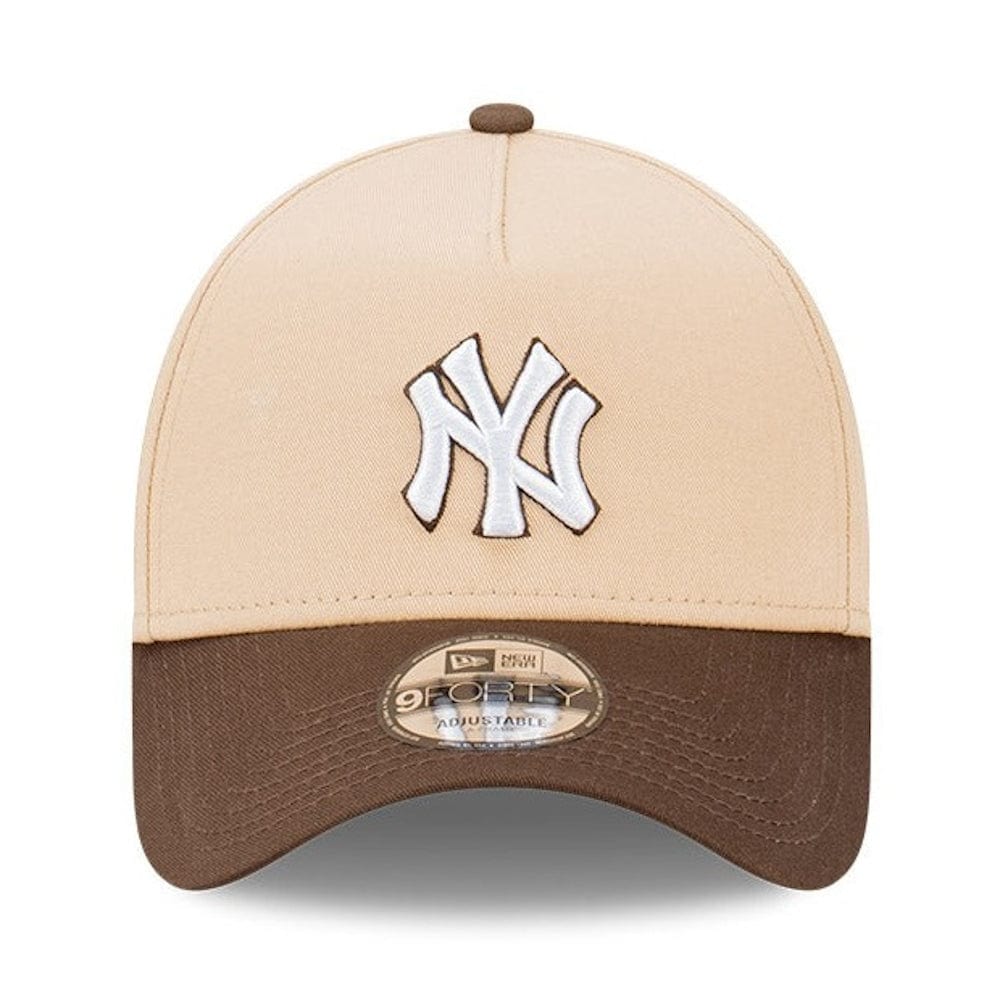 New Era 9FORTY Choc Oats A-Frame Snapback New York Yankees - Oatmilk / Walnut