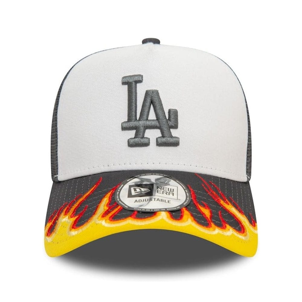 New Era 9FORTY Flame A-Frame Trucker Snapback Los Angeles Dodgers - Graphite