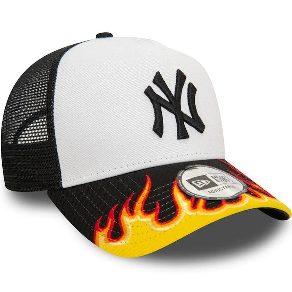 New Era 9FORTY Flame A-Frame Trucker Snapback New York Yankees - Black